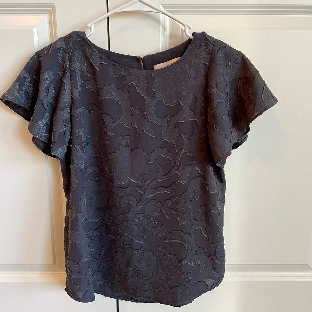 LOFT Gray Blouse XXSP